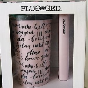 Mini flat iron with cup